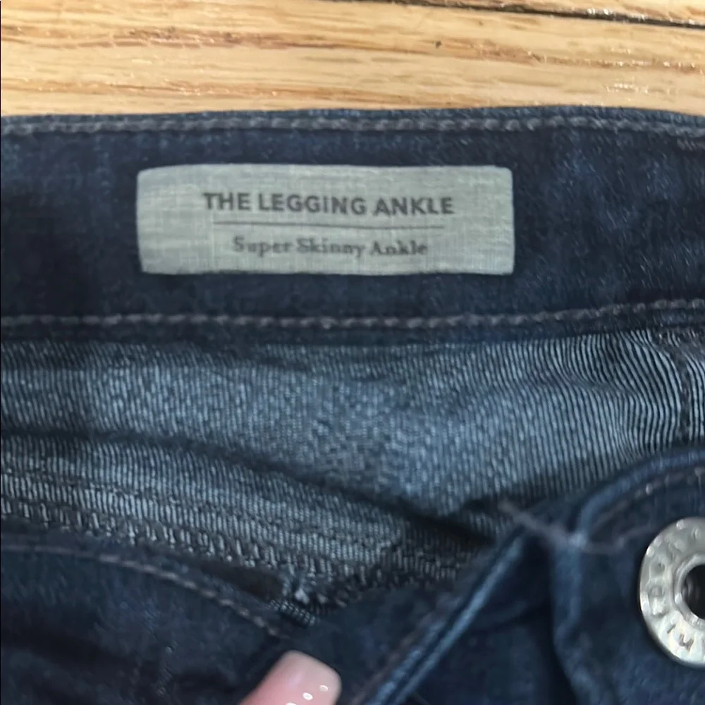 Women's AG Legging Dark Blue Ankle Skinny Jeans size 28 - Picture 3 of 6